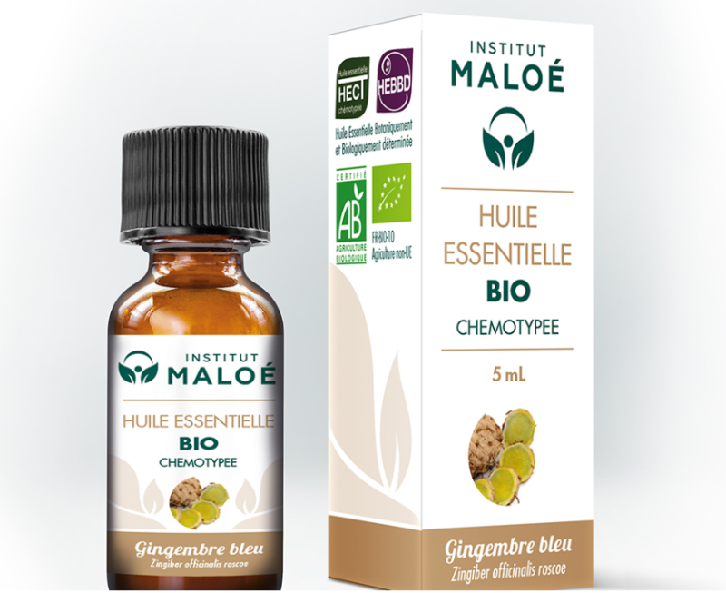 Huile essentielle Gingembre bleu bio