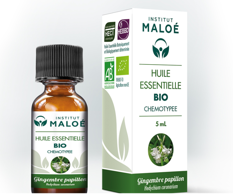 Huile essentielle Gingembre Papillon bio Huile essentielle Gingembre Papillon bio